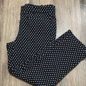 ANN TAYLOR Black And White Pants